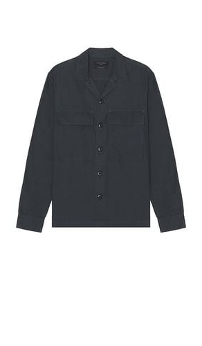 Sanpha Long Sleeve Shirt in Navy. - size L (also in M, S, XL/1X) - ALLSAINTS - Modalova