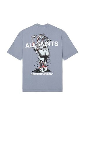 Undergang Short Sleeve Crewneck T-shirt in Baby Blue. - size L (also in M, S, XL/1X) - ALLSAINTS - Modalova