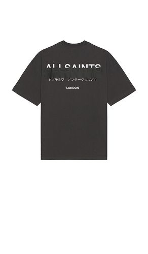 Redact Crew Neck Tee in Charcoal. - size L (also in M) - ALLSAINTS - Modalova