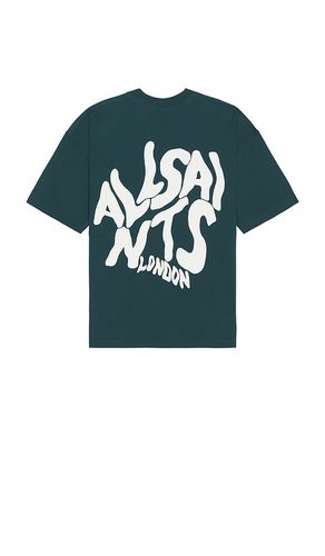 Orlando Crew Neck Tee in Teal. - size L (also in M, XL/1X) - ALLSAINTS - Modalova