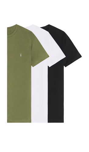 Brace Crew Neck Tee 3 Pack in ,White,Green. - size L (also in M, S) - ALLSAINTS - Modalova