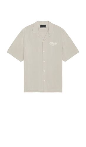 Underground Camp Shirt in Grey. - size L (also in M) - ALLSAINTS - Modalova