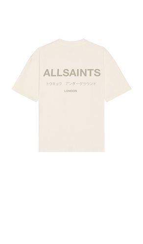 Underground Crew Neck Tee in Beige. - size L (also in M) - ALLSAINTS - Modalova