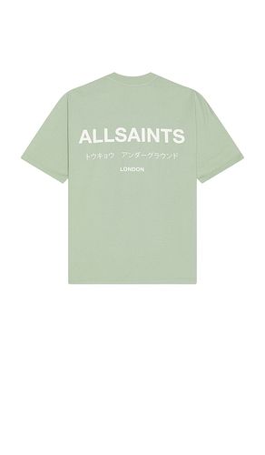 Underground Crew Neck Tee in Sage. - size L (also in M, S, XL/1X) - ALLSAINTS - Modalova