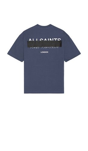 Redact Tee in Blue. - size L (also in M, S) - ALLSAINTS - Modalova