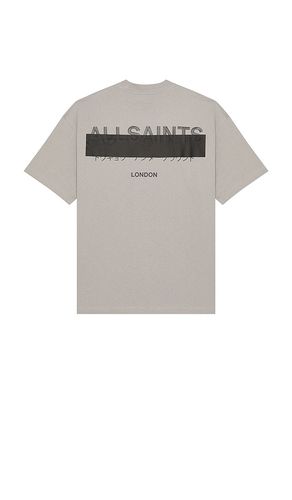 Redact Tee in Grey. - size L (also in M) - ALLSAINTS - Modalova