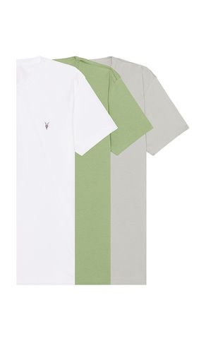 Tonic Short Sleeve Crew Neck Tee 3 Pack in White. - size L (also in M, S, XL/1X) - ALLSAINTS - Modalova