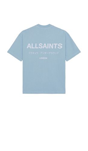 Underground Crew Neck Tee in Blue. - size M (also in S, XL/1X) - ALLSAINTS - Modalova