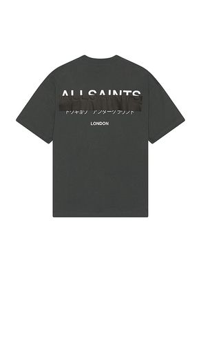 Redact Crew Neck Tee in Slate. - size L (also in M, S, XL/1X) - ALLSAINTS - Modalova
