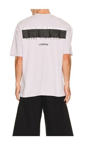 Redact Crew Neck Tee in Purple. - size L (also in M, XL/1X) - ALLSAINTS - Modalova