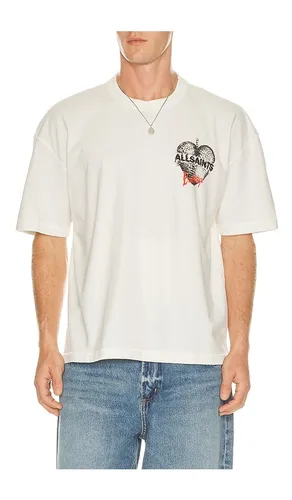 Reflect Short Sleeve Tee in White. - size S (also in M, L, XL/1X) - ALLSAINTS - Modalova