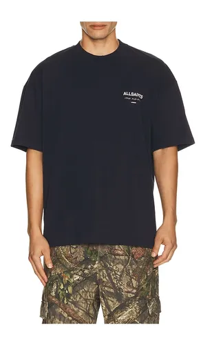 Underground Crew Tee in Blue. - size L (also in M, S) - ALLSAINTS - Modalova