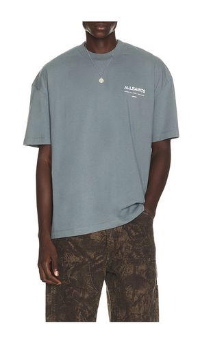 Backstage Short Sleeve Tee in Blue. - size L (also in M, S, XL/1X) - ALLSAINTS - Modalova