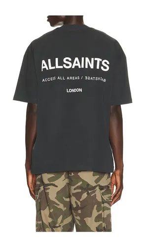 Backstage Short Sleeve Tee in Grey. - size L (also in M, S, XL/1X) - ALLSAINTS - Modalova