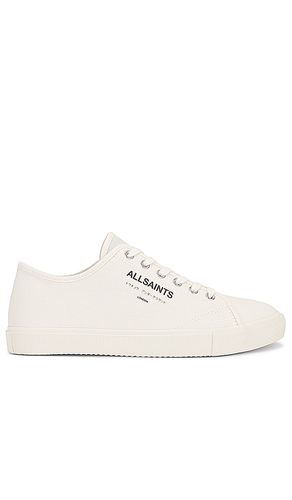 Underground Canvas Low Top in White. - size 10 (also in 11, 12, 13, 7, 8, 9) - ALLSAINTS - Modalova