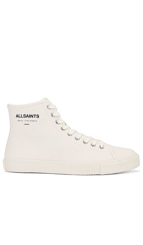 Underground Canvas High Top in White. - size 13 (also in 7, 8) - ALLSAINTS - Modalova