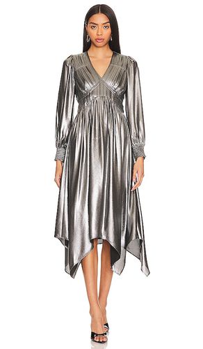 Estelle Metallic Dress in Metallic Silver. - size 0 (also in 2, 4) - ALLSAINTS - Modalova