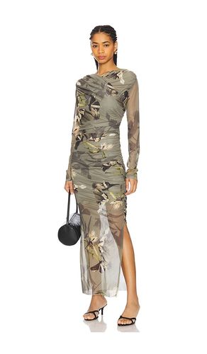 Hanako Mesh Dress in Olive. - size 0 (also in 2, 4, 6) - ALLSAINTS - Modalova