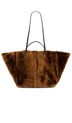 Hannah Shearling Tote in Brown - ALLSAINTS - Modalova