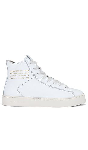 Zapatillas altas con cremallera tana en color talla 39 en - White. Talla 39 (también en 40) - ALLSAINTS - Modalova