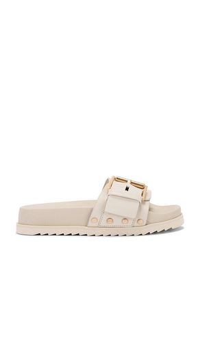 Deslizador ellie stud en color crema talla 37 en - Cream. Talla 37 (también en 39, 40, 41) - ALLSAINTS - Modalova