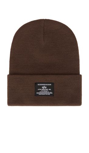 ALPHA INDUSTRIES BEANIE in Brown - ALPHA INDUSTRIES - Modalova
