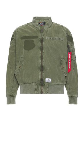 L-2b rip and repair flight jacket in color green size L in - - Green. Size L (also in M, S) - ALPHA INDUSTRIES - Modalova