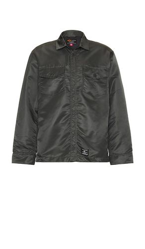 Long Sleeve Flight Overshirt in . Taglia M, XL/1X - ALPHA INDUSTRIES - Modalova