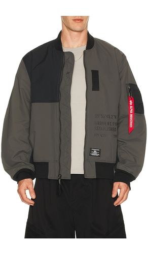 L-2b relaxed patchwork flight jacket in color grey, size L (also in XL/1X) - ALPHA INDUSTRIES - Modalova