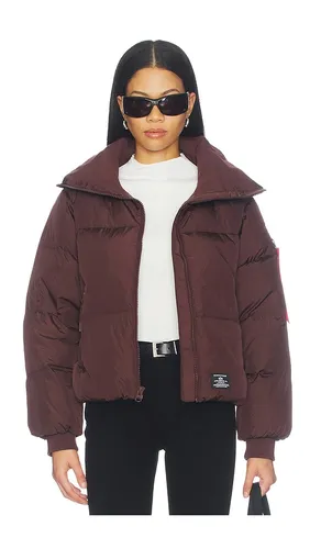 Sierra Short Puffer Jacket in Brown. - size L (also in M, S, XS) - ALPHA INDUSTRIES - Modalova
