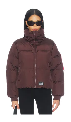 Sierra Short Puffer Jacket in Brown. - size L (also in M, S, XS) - ALPHA INDUSTRIES - Modalova