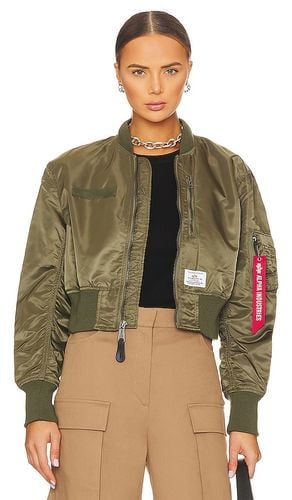 L-2b Cropped Flight Jacket in Army. - size M (also in S, XL, XS) - ALPHA INDUSTRIES - Modalova