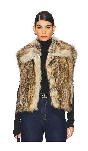 Naya Faux Fur Vest in Brown. - size L (also in S, XS) - A.L.C. - Modalova