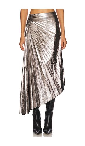 Tracy Skirt in Metallic Silver. - size 0 (also in 2) - A.L.C. - Modalova