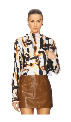 Georgia Top in Cream,Brown. - size 0 (also in 2, 4, 6, 8) - A.L.C. - Modalova