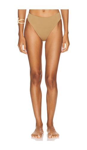 High Cut Mid-Waist Bikini Bottom in Tan. - size M (also in S, XS) - Anemos - Modalova