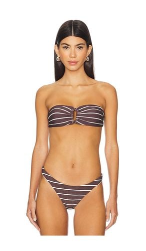 Tortoise Bandeau Bikini Top in Brown. - size M (also in L, S) - Anemos - Modalova