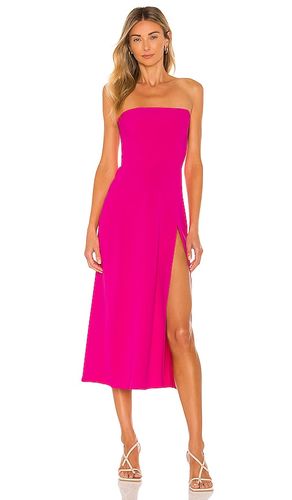 Mandy Midi Dress in Fuchsia. - size L (also in M, S) - Amanda Uprichard - Modalova