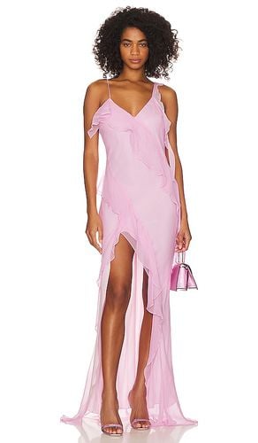 X Revolve Cassilda Gown in Pink. - size L (also in M, S) - Amanda Uprichard - Modalova