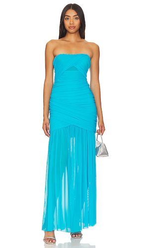 X Revolve Levi Gown in Teal. - size M (also in XS) - Amanda Uprichard - Modalova