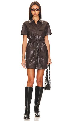 Short Sleeve Greyson Mini Dress in Brown. - size S (also in XS) - Amanda Uprichard - Modalova