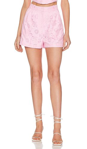 X revolve jane shorts en color rosado talla L en - Pink. Talla L (también en M, S, XS) - Amanda Uprichard - Modalova