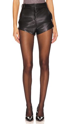 X revolve kelso faux leather shorts en color talla L en - Black. Talla L (también en M, S, XL) - Amanda Uprichard - Modalova
