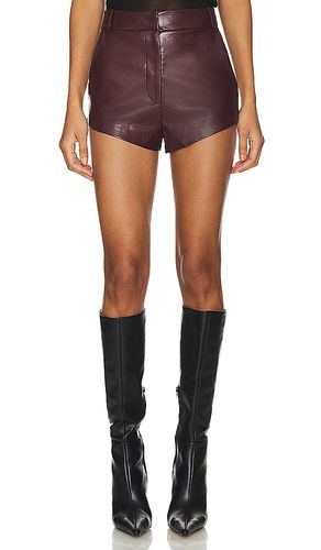 X REVOLVE Kelso Faux Leather Shorts in Brown. - size L (also in XL) - Amanda Uprichard - Modalova