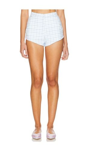 X revolve kelso shorts en color bebe azul talla L en - Baby Blue. Talla L (también en M, S, XL) - Amanda Uprichard - Modalova