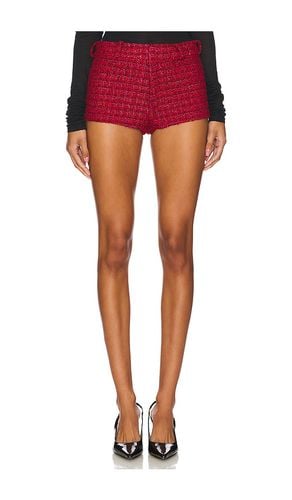 Caresse shorts en color rojo talla L en - Red. Talla L (también en M, S) - Amanda Uprichard - Modalova