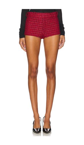 Caresse shorts en color rojo talla L en - Red. Talla L (también en M, S, XL, XS) - Amanda Uprichard - Modalova