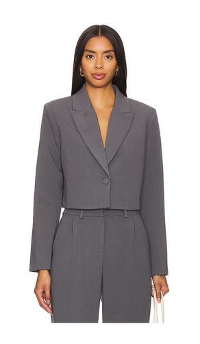 Reggie Crop Blazer in Grey. - size L (also in M, S, XL) - Amanda Uprichard - Modalova