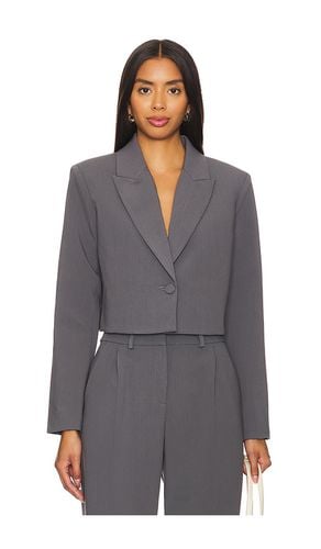 Reggie Crop Blazer in Grey. - size L (also in M, S, XL, XS) - Amanda Uprichard - Modalova