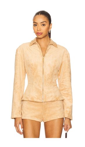 X REVOLVE Grace Jacket in Tan. - size L (also in M, XL) - Amanda Uprichard - Modalova